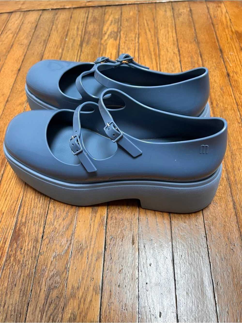Melissa Blue Platform Mary Jane Shoes - Picture 4 of 7